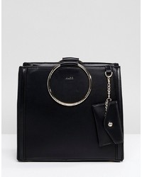 Aldo Tote Shopper Bag With Circle Ring Handle Detail