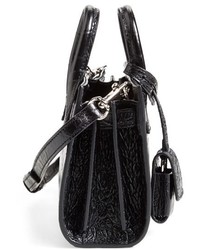 Saint Laurent Toy Sac De Jour Croc Embossed Calfskin Leather Tote