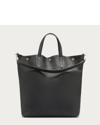 Bally Trooper Leather Tote Bag In Black