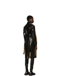 Versace Black Transparent Trench Coat