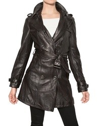 Burberry Iverdown Nappa Leather Trench Coat