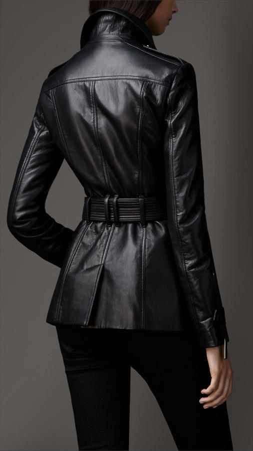 Burberry Leather Biker Detail Trench Jacket, $2,995 | Burberry | Lookastic