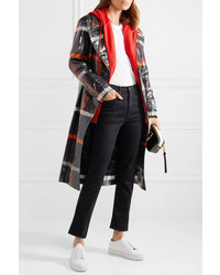Marc Jacobs Checked Coated Cotton Trench Coat
