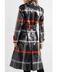Marc Jacobs Checked Coated Cotton Trench Coat