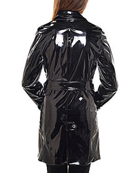 Peter Nygard Faux Leather Trench Coat