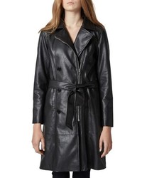 BLANKNYC Faux Leather Trench Coat