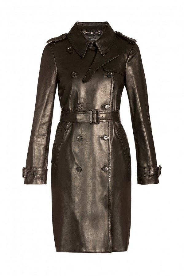 Gucci Leather Trench $5,363 | BySymphony | Lookastic