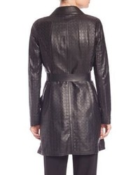Lafayette 148 New York Jeanette Leather Trenchcoat