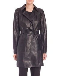 Lafayette 148 New York Jeanette Leather Trenchcoat