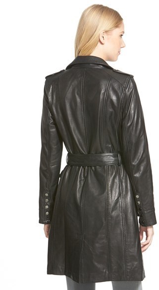 Lamarque Leather Trench Coat, $795 | Nordstrom | Lookastic.com