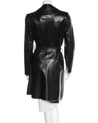 Christian Dior Leather Trench Coat