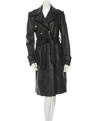 Dolce & Gabbana Leather Trench Coat W Tags