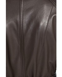 Ellen Tracy Petite Leather Trench Jacket