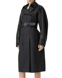 Burberry Trench Coat With Removable Leather Jacket