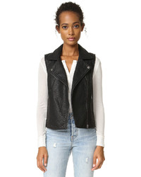 Cupcakes And Cashmere Bailey Vegan Leather Biker Vest