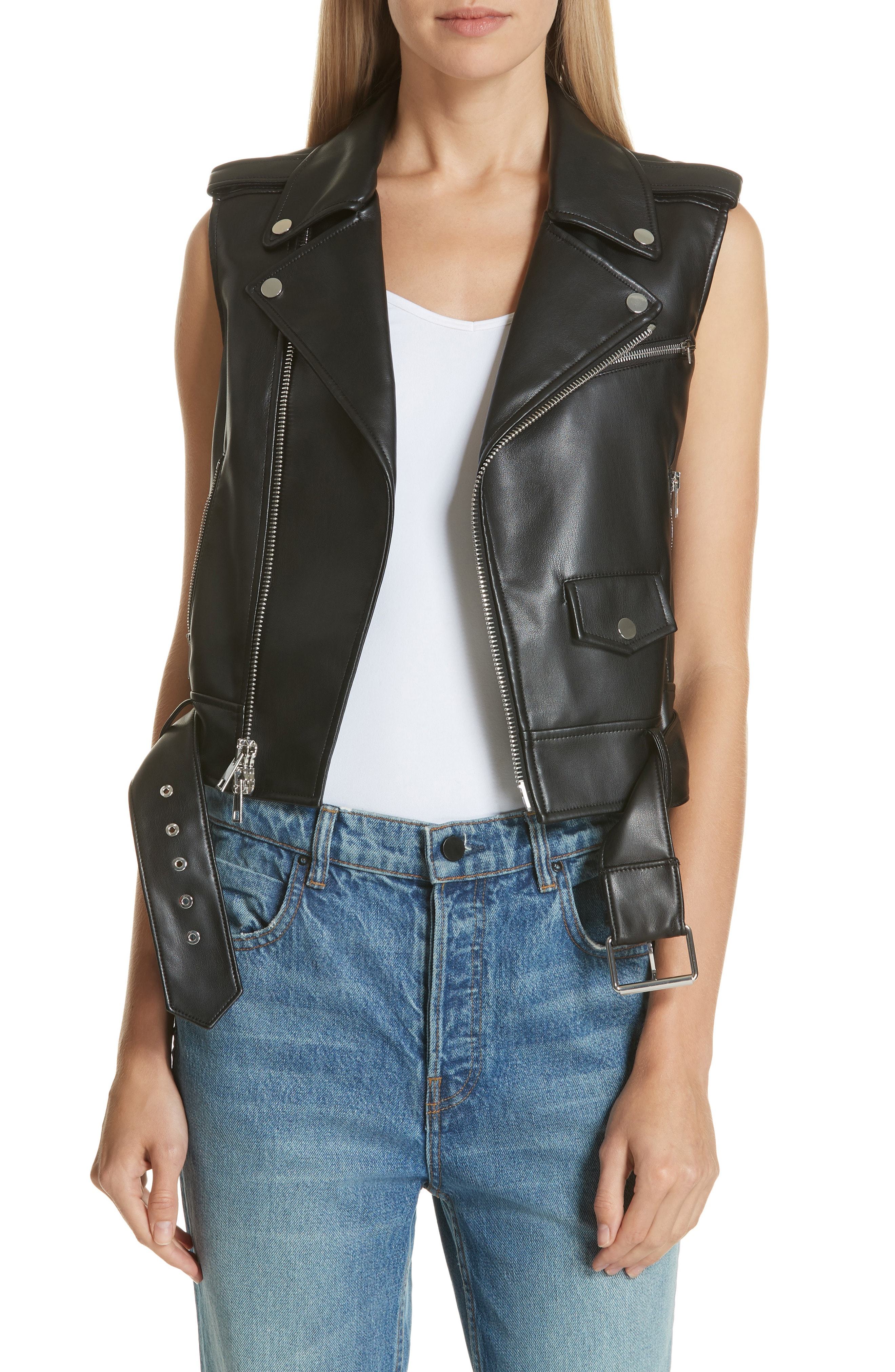 Theory Bedford Vest Faux Leather Moto Vest, $297 | Nordstrom | Lookastic