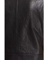 Veda Castor Classic Textured Leather Moto Vest