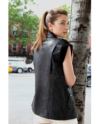 Alexander Wang Leather Motorcycle Vest