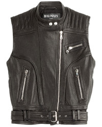 Balmain Leather Vest