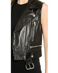 Acne Studios Selby Leather Moto Vest