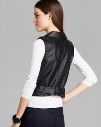 GUESS Vest Faux Leather Fiona Moto