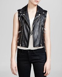 The Kooples Vest Thick Leather