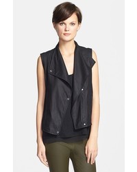 Vince Paper Leather Vest X Small
