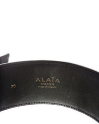 Alaia Alaa Wide Leather Waist Belt