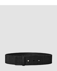 AllSaints Mimosa Croc Leather Waist Belt