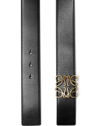 Loewe Anagram Reversible Leather Waist Belt Black