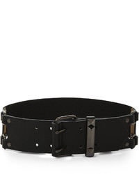 BCBGMAXAZRIA Wide Stud Bar Waist Belt