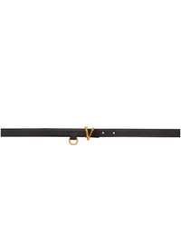 Versace Black Thin Virtus Waist Belt