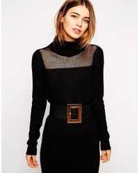 Asos Collection Wide Waist Belt With Buckle