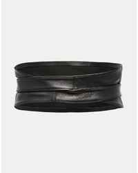 Asos Curve Curve Leather Obi Waist Belt