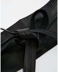 Asos Curve Curve Leather Obi Waist Belt