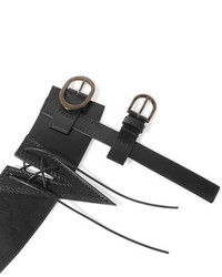 Tom Ford Cutout Leather Waist Belt Black