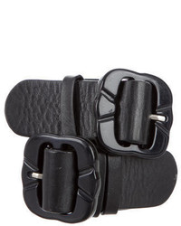 Marni Leather Buckle Waist Belt