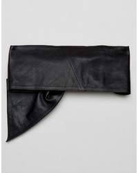 Asos Leather Sash Self Covered Rectangle Buckle Waist Belt