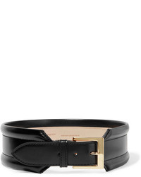 Alexander McQueen Leather Waist Belt Black
