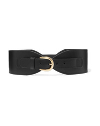 Black & Brown Leather Waist Belt