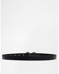 Asos Leather Waist Belt With Cross Detail