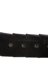 Diane von Furstenberg Leather Woven Waist Belt