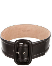Michael Kors Michl Kors Black Leather Waist Belt