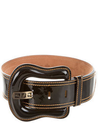 Fendi Patent Leather Waist Belt