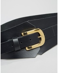 Retro Luxe London Leather Corset Waist Belt