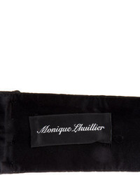 Monique Lhuillier Textured Leather Waist Belt