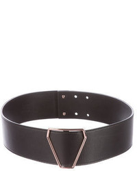 Saint Laurent Yves Calfskin Leather Waist Belt