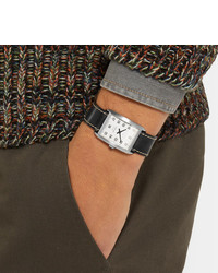 Tom Ford Timepieces 001 Stainless Steel And Leather Watch