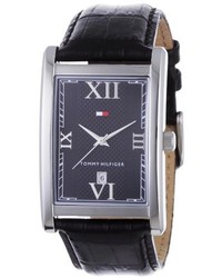 Tommy Hilfiger 1710175 Black Leather Strap Watch