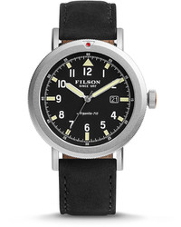 Filson 455mm Scout Watch With Leather Strap Black